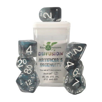 Role 4 Initiative R4I Dice W/ Arch'D4: Diffusion - Artificer'S Ingenuity W/ White (7)