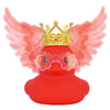 AOT Red Angel Rubber Duck Car Ornaments Squeaky Duck with Wing,Mini Crown,Sunglasses Car Dashboard Decorations Party Favors Duck