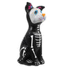 Little Flower Dog Toys - Halloween Resin Figurine for Table Decoration Glow-in-The-Dark Black Dog Statue 5.51 X 2.44 X 2.04 Inch