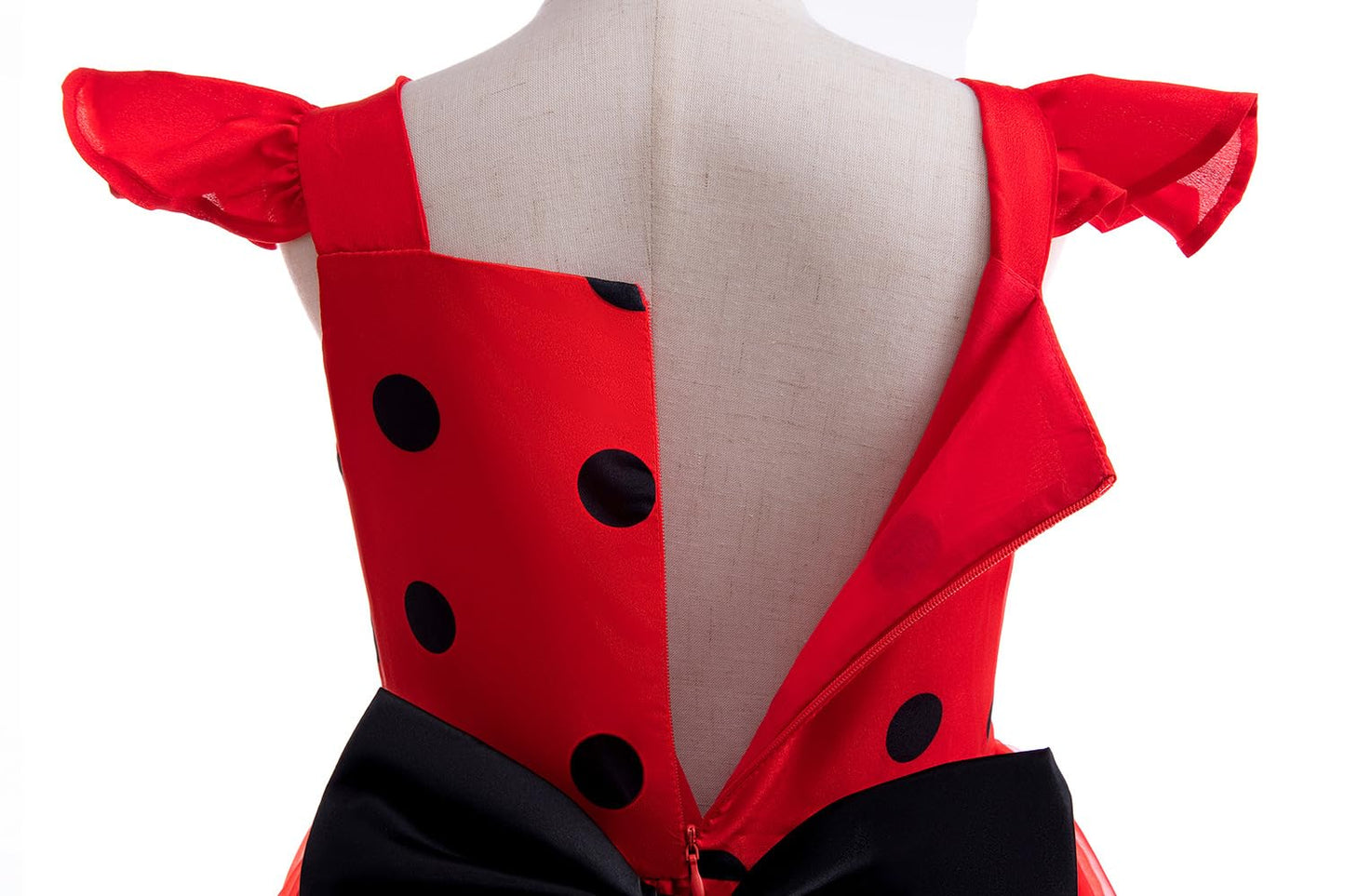 Sgehen Girls Ladybug Costume Dress Birthday Halloween Christmas Cosplay Party Dress 8 9