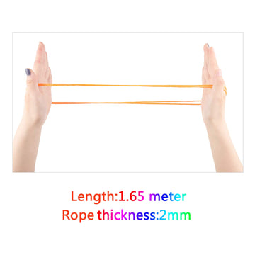 Poen 10 Pieces Cats Cradle String Finger Game String Cats Cradle String Game Book Toy Supplies, 65 Inch Long, 10 Colors