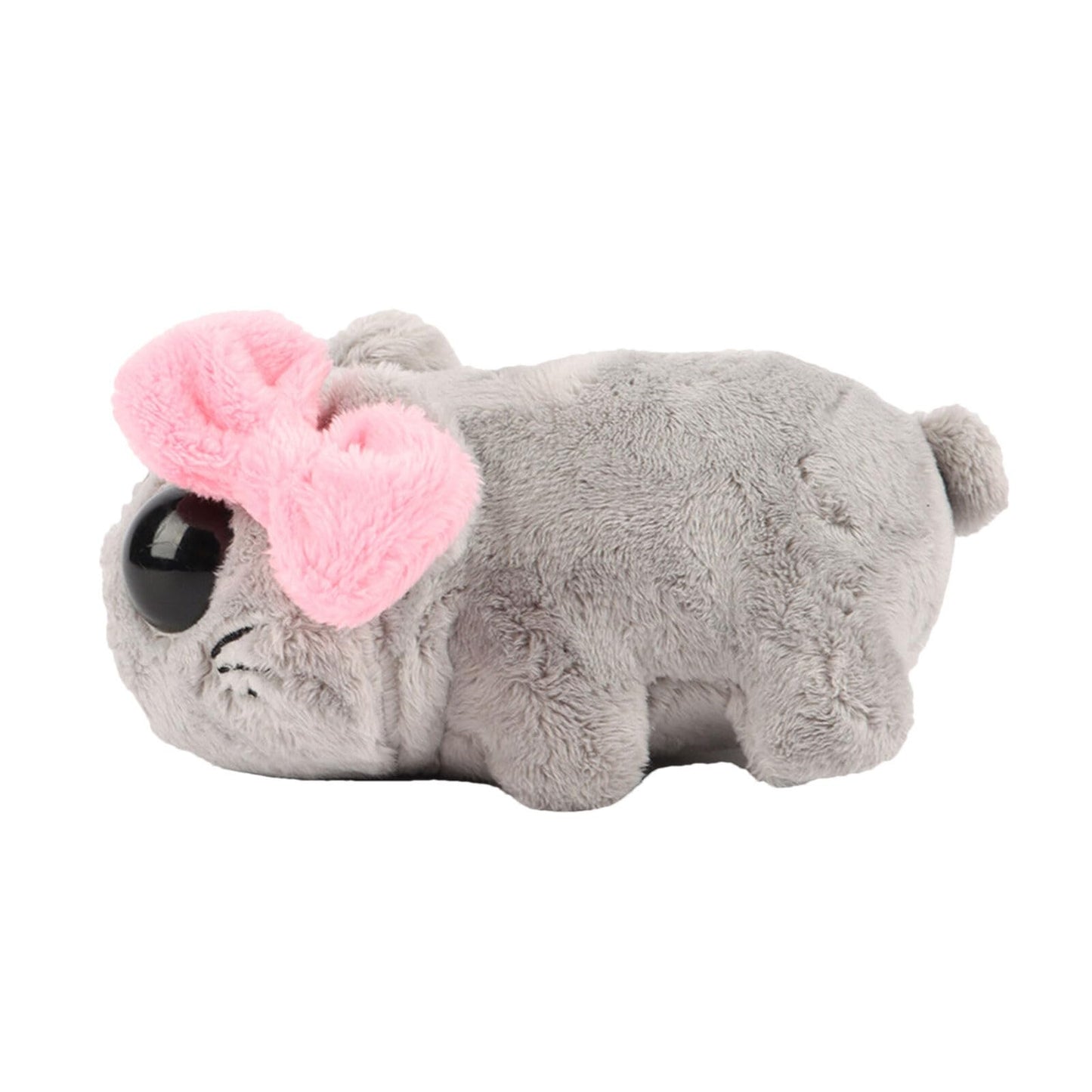 Leong Products Sad Hamster Meme Plush Toy With Pink Bow, Built-In Violin Sound For Soft Cute Sad Hamster (Sad Hamster With Music