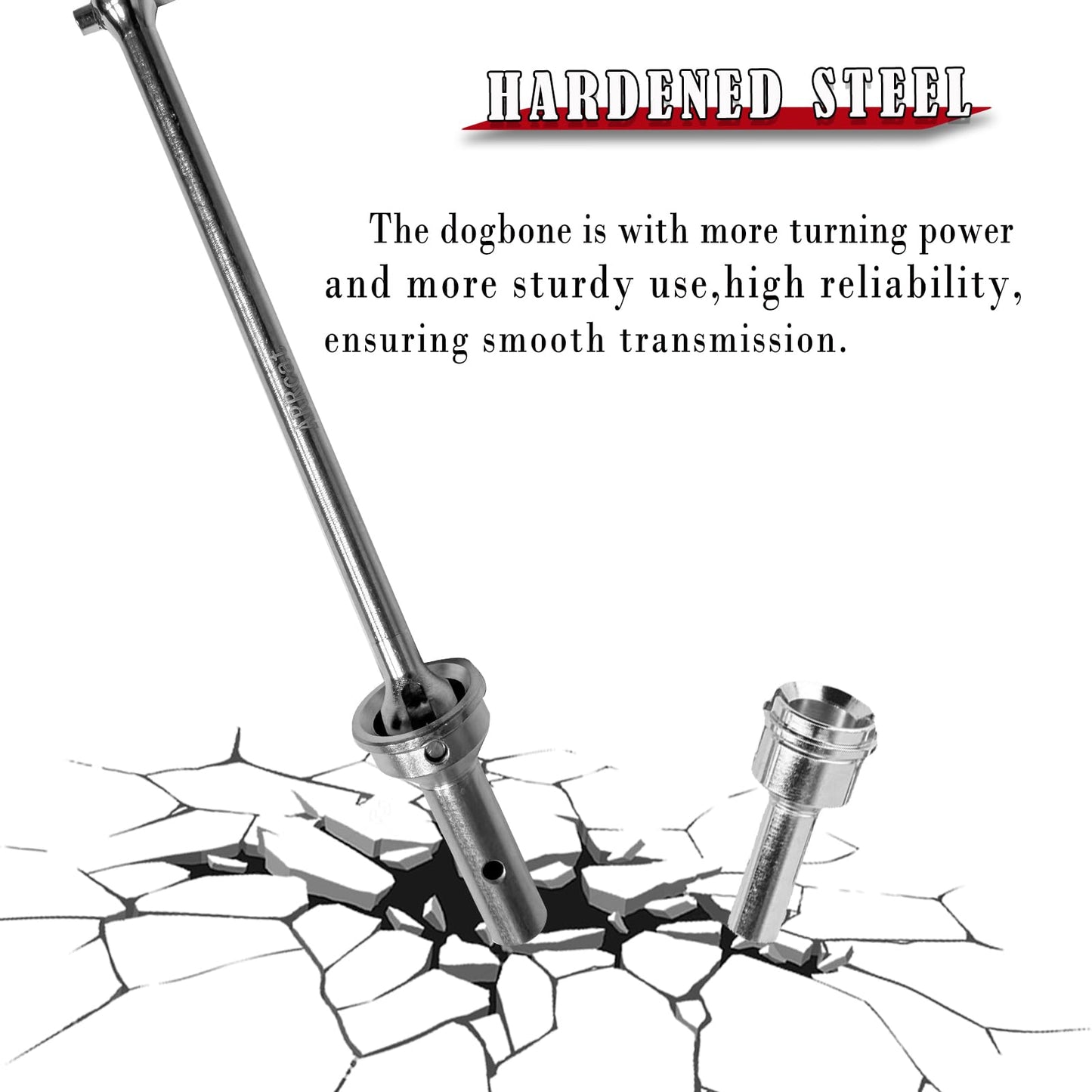 ARRCat Upgrades Part Drive Shaft for Arrma 1/8 Typhon 6s Blx,Infraction 6s Blx,Felony 6s Blx,Limitless Roller,4pcs Front Rear Dr