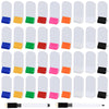Meetory 112 Pcs Blank Game Board Markers And Game Card Stands With Black Marker Pens, 65 Plastic Token Cards Diy Game Markers With 45 Multi-Color Card Stands For Party Favor
