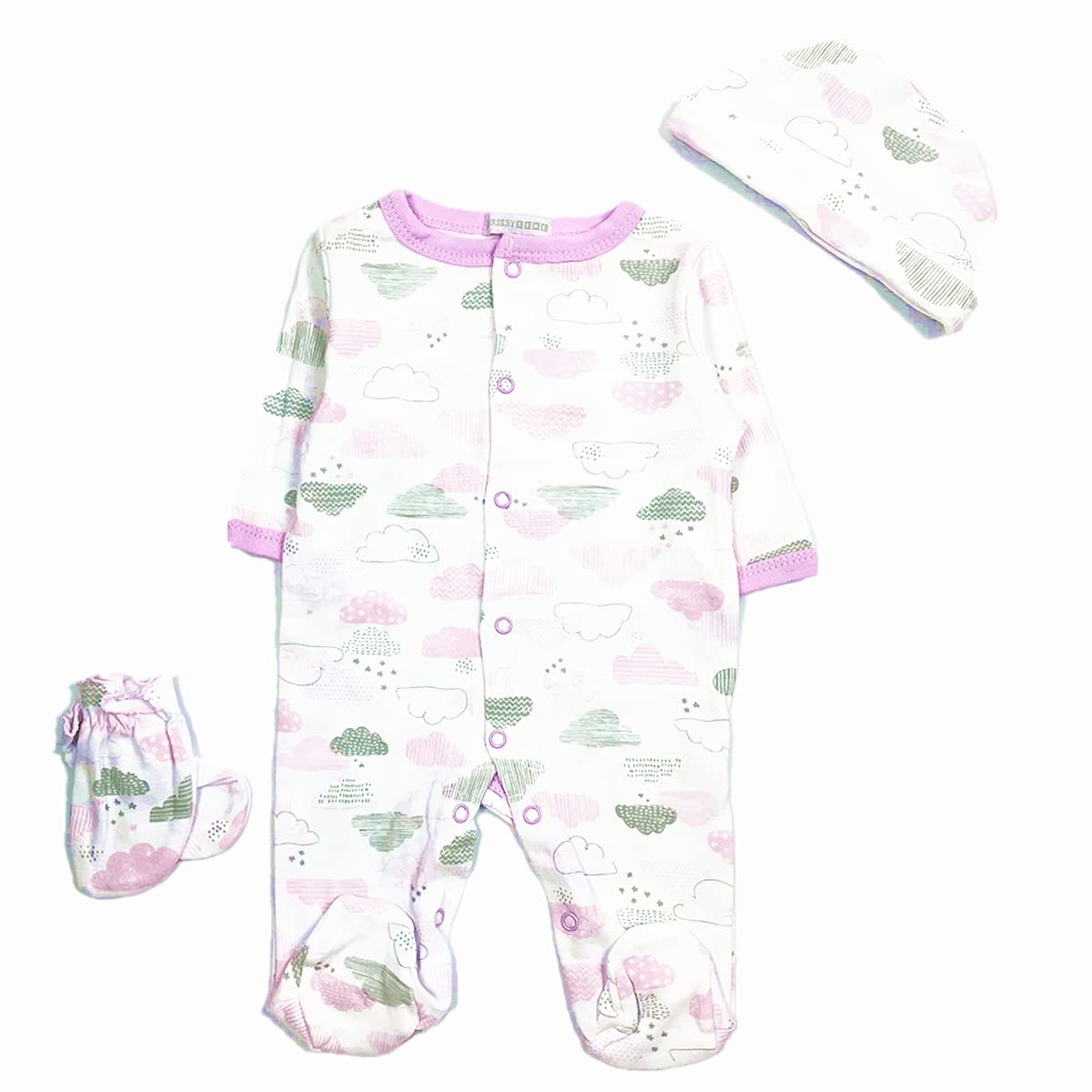 Reborn Baby Dolls Clothes Outfits 22 Inch Girl Clothing Accessories 5 Pcs Set For 20-23 Inch Newborn Reborn Dolls