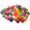Obtanim 50 Pieces Colorful Bouncy Balls Bulk Mixed Pattern High Bouncing Balls For Kids Party Favors, Prizes, Birthdays Gift (27