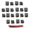 10 Pairs Amass XT30 Connector XT30U Connectors Plugs Male Female Battery Plugs Black with Heat Shrink for RC Lipo Battery