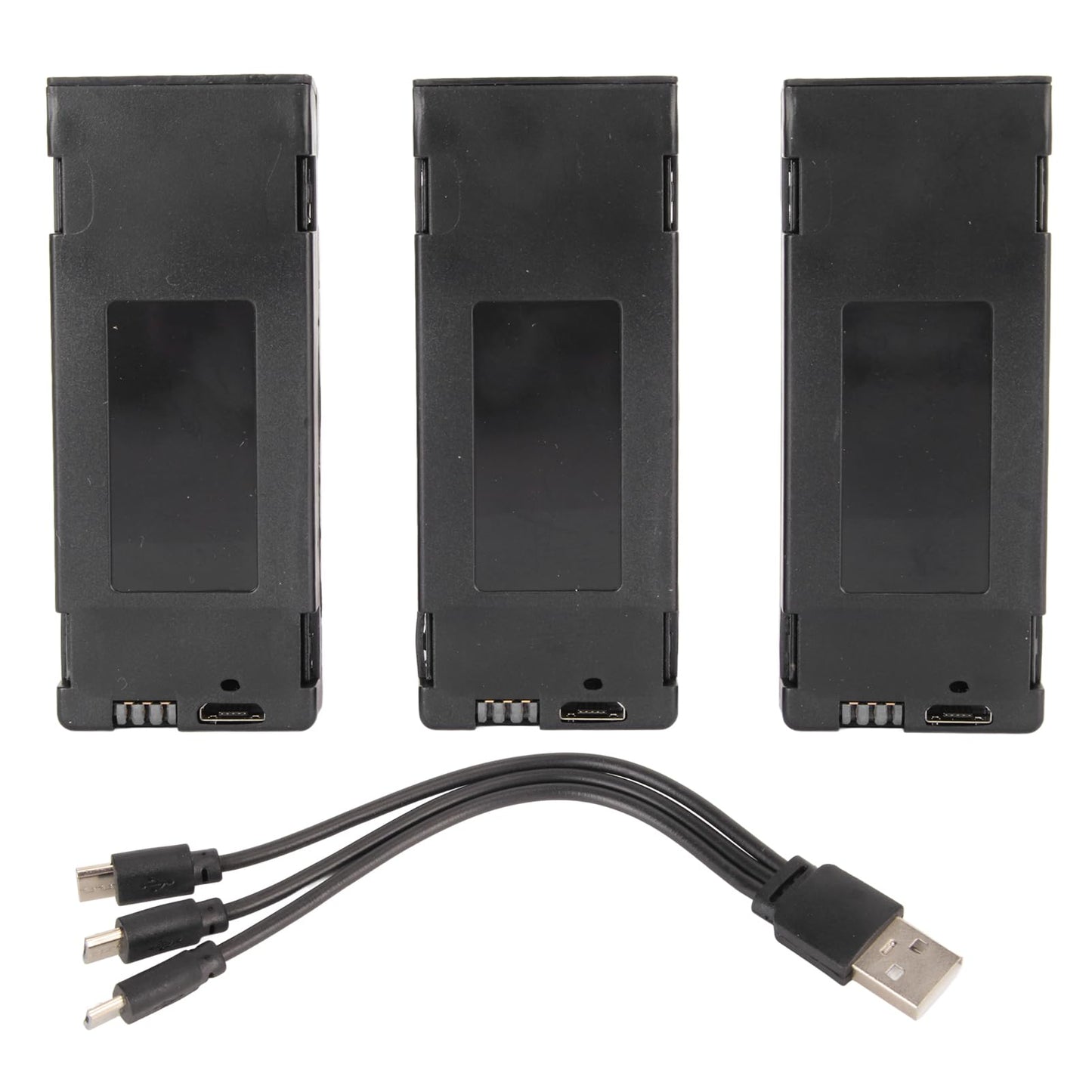 Bewinner 3PCS 3.7V 2600mAh LiPo Battery, High Battery Capacity, Rechargeable Quadcopter Drone Lithium Batter for E88max E99max P