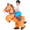 Kooy Inflatable Horse Costume Kids Riding Blow Up Cowboy Costume Funny Ride On Horse Suits For Cosplay Party