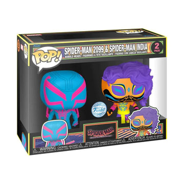 Pop! Across The Spider-Verse - Spider-Man 2099 & India Blacklight 2 Pack