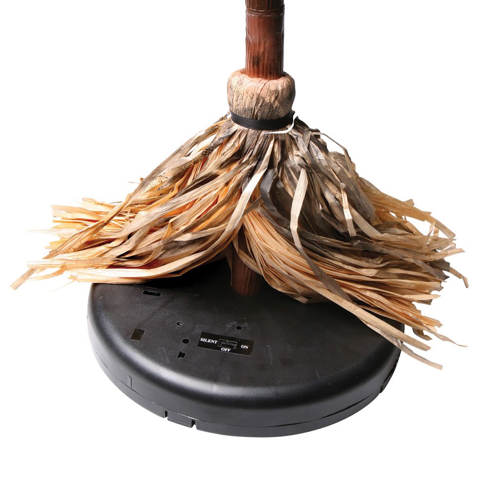 Roman 47' H Spooky Sounds Dancing Broom, Halloween Décor, Haunted Dancing Broom,