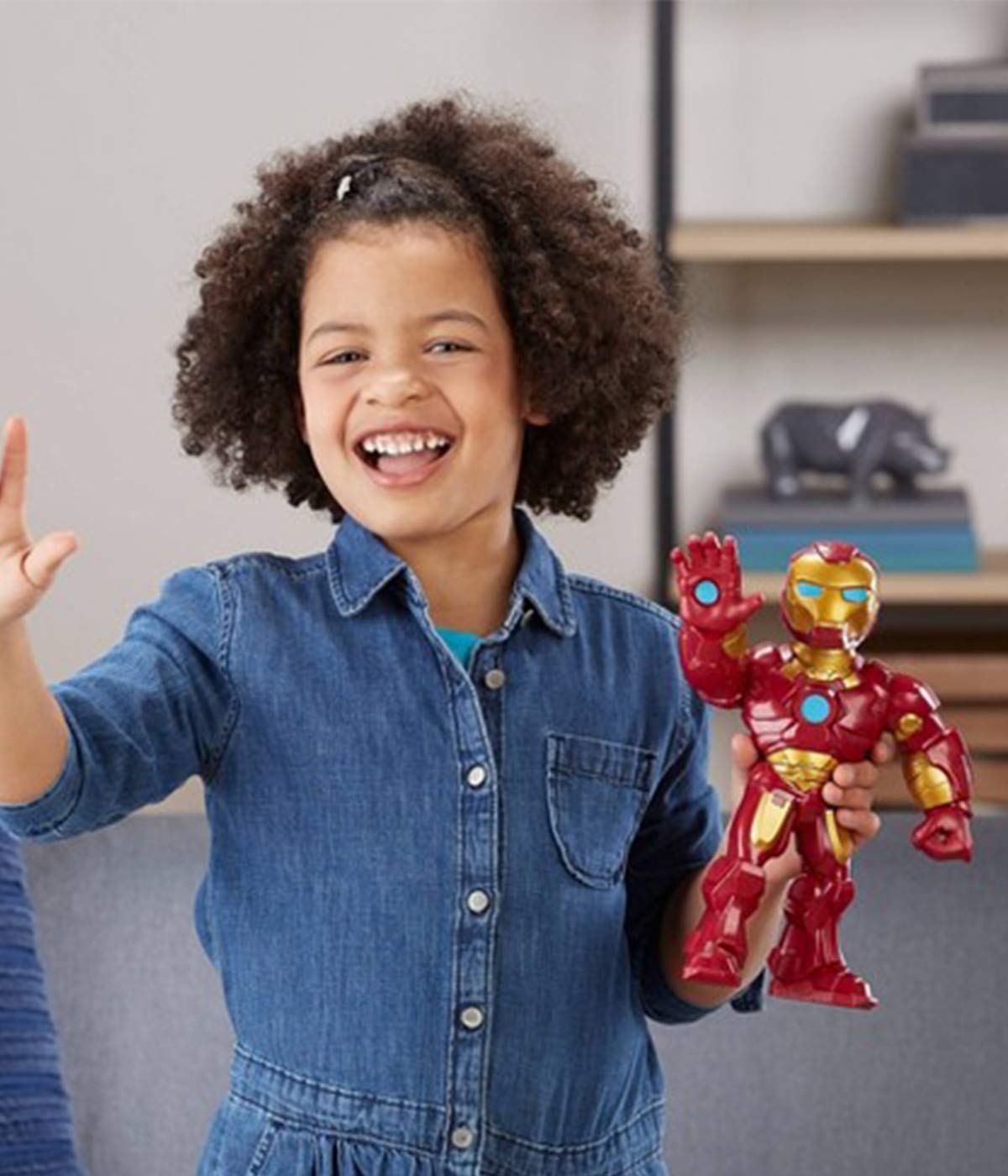 Playskool Heroes Iron Man 10-Inch Action Figure, Collectible Toy for Kids, Brown, Model E4150AS00