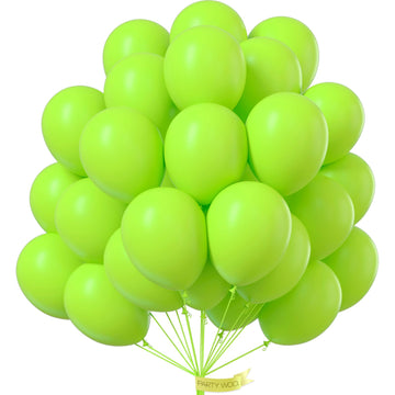 Partywoo Lime Green Balloons, 50 Pcs 12 Inch Lime Balloons, Yellowish Green Balloons For Balloon Garland Or Balloon Arch As Party Decorations, Birthday Decorations, Baby Shower Decorations, Green-Y6