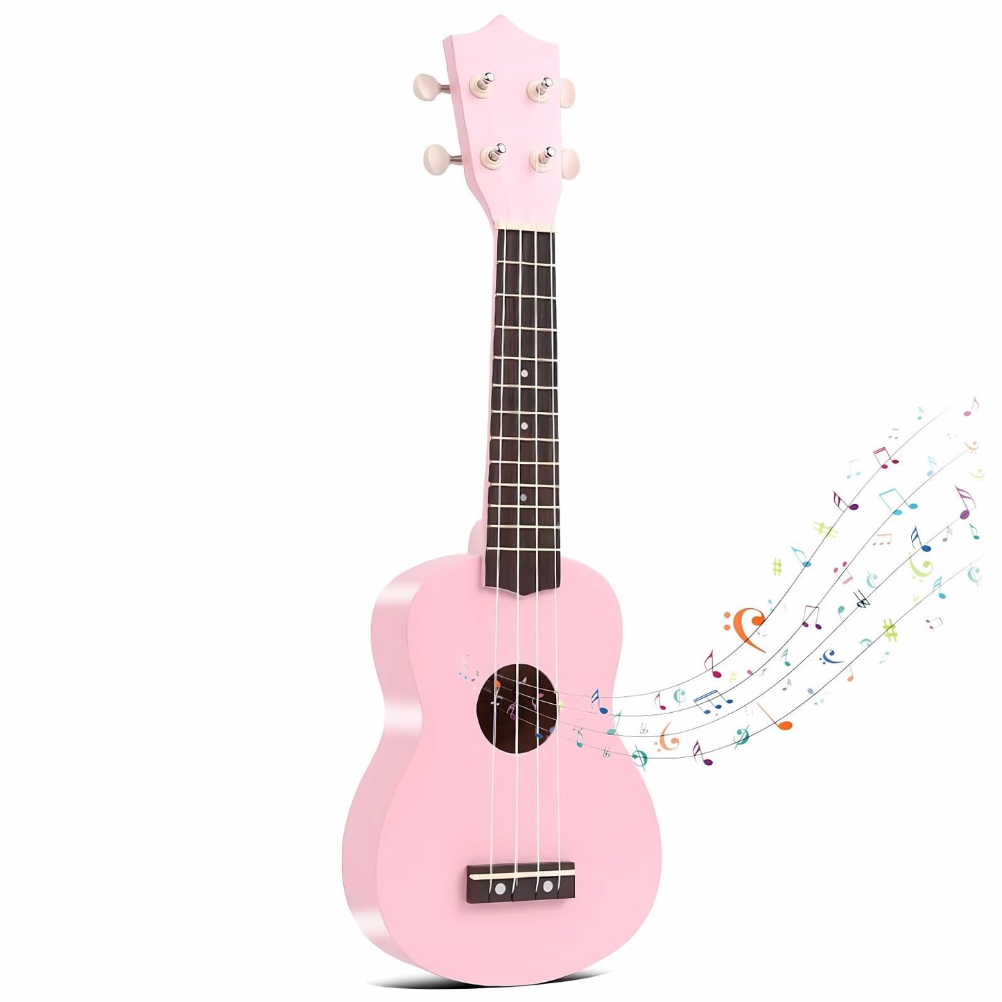Kids Guitar Acoustic, Jakeloo 21 Inch Carbon Fibre Ukulele Toddler Acoustic Guitar Toy Guitar Child Guitar Musical Toy Kids Inst