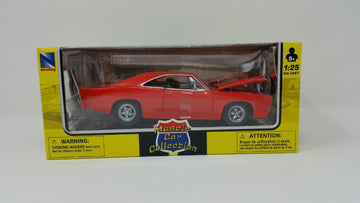 NewRay 1/25 Diecast Model Car - 1969 Dodge Charger R/T - Black - Model 71893A