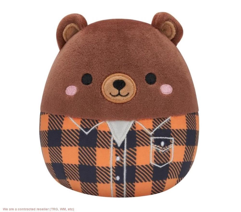 Squishmallow Official Kellytoy Squishy Soft Plush Toy (12 Inch, Omar The Bear)