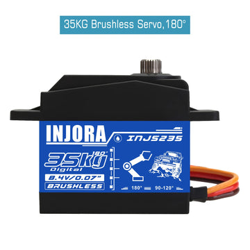 INJORA 35KG Servo Brushless Waterproof High Voltage Servo Motor High Torque Digital Servo for 1/10 1/8 RC Car Model