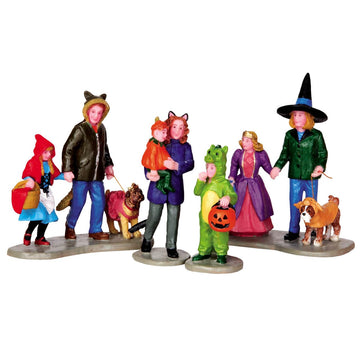Lemax Trick Or Treating Fun, Set Of 4#42217