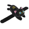Abaodam Animal Slap Bracelet Cat Slap Bracelet Plush Stuffed Animal Hugger Snap Wrist Band For Kids Birthday Party Black