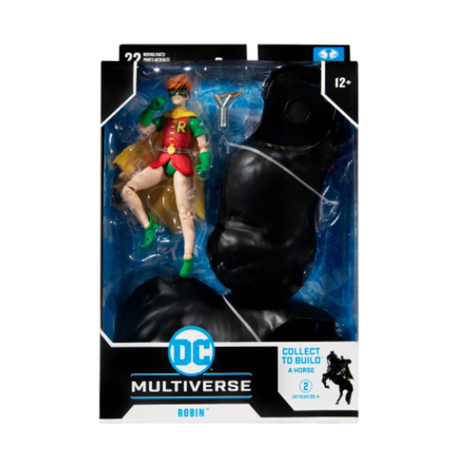 Mcfarlane Toys Dc Multiverse The Dark Knight Returns Robin 7' Action Figure With Build-A Horse Parts & Accessories