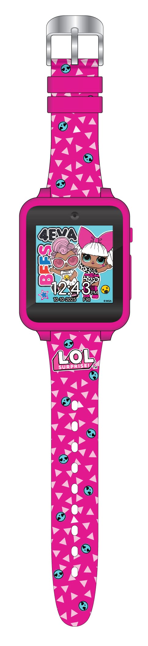 Lol Surprise Touchscreen Exclusive Pink Smartwatch For Kids - Engaging Educational Games, Step Counter, Camera, Alarm & More - F