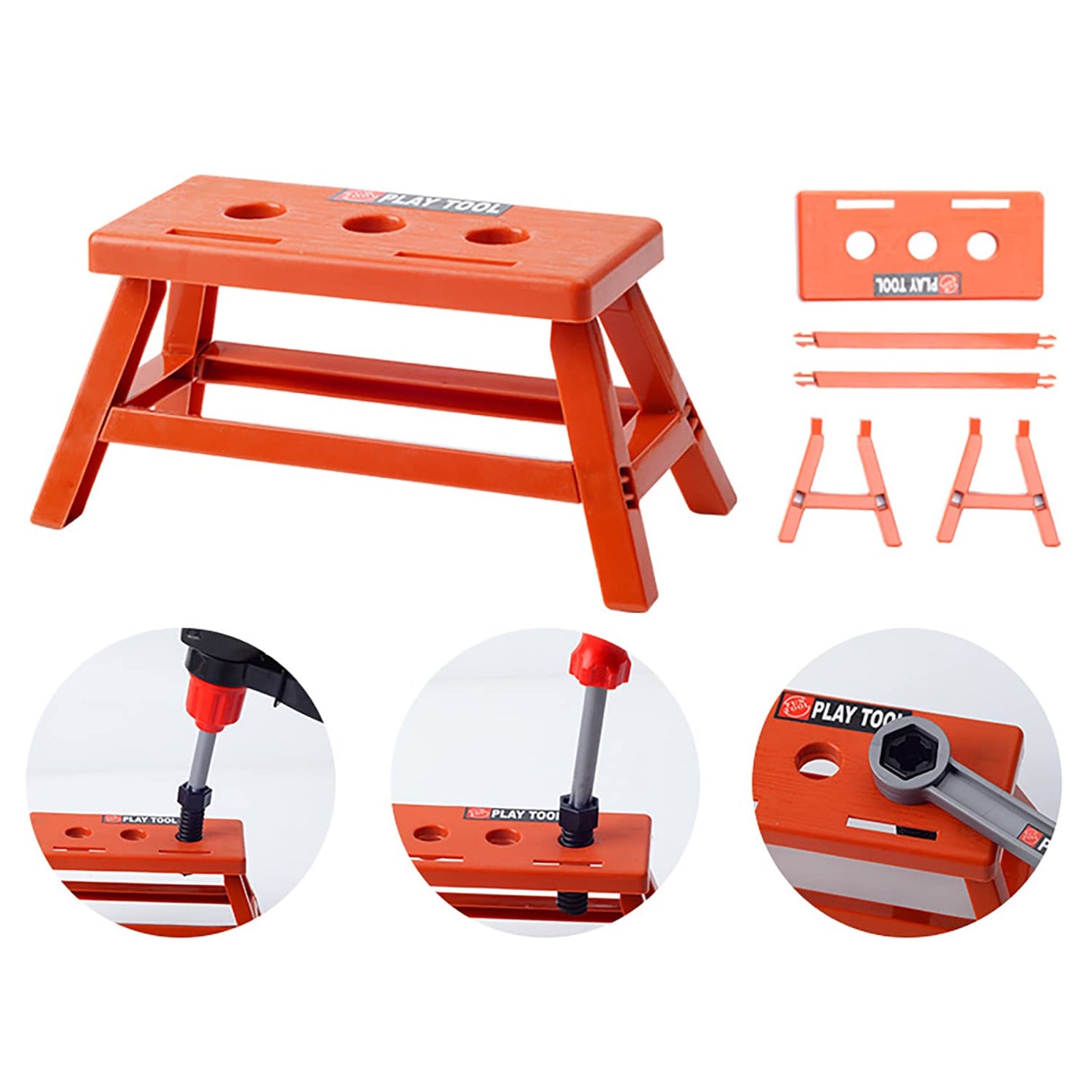 Kids Tool Set, 55 Pcs Kids Tool Set Pretend Play Kids Toys with Tool Box and Electronic Toy Drill, Toy Tools for Toddler Boys Gi