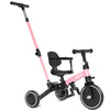 Glaf Toddler Bike, Folding Toddler Tricycle For 1-4 Year Old With Push Handle, Balance Bike, 6 In 1 Trike With Removable Pedals