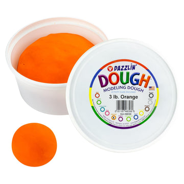 Dazzlin’ Modeling Dough – Non-Toxic Christmas Craft Dough, Unscented, Orange, 3Lbs – Kids Arts & Crafts, Christmas Gifts For Girls & Boys, Stocking Stuffers By Hygloss Products