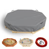 Waterproof Octagon Sandboxes Cover, Upgraded With Wire Rope & Winch Fixed Increase Stability, For 84'' X 78'' X 9'' Kids Outdoor