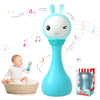 Alilo Yoyo Talking Bunny Baby Singing Musical Rattle, Mimicking Toys Repeats What You Say, Preloaded 90+ Audio Content, Abc/Number/Notes Learning Toys For Toddlers Infant Newborn Baby Easter Gifts