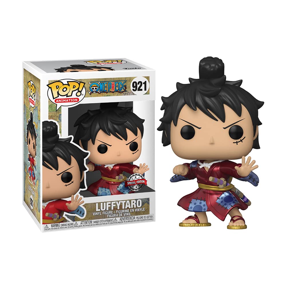 Funko One Piece Pop! Animation Luffy Kimono (Metallic) Vinyl Figure Hot Topic Exclusive Multi None
