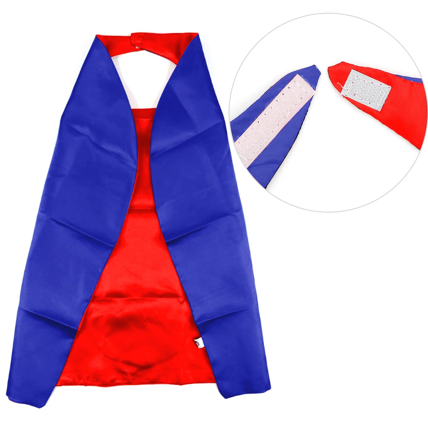 Mizzuco Superhero Capes For Kids Cloak With Mask Halloween Costumes And Party Dress Up 2Pcs(Black+Blue+Yellow