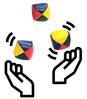 Colorful Set Of Juggling Balls For Beginners And Professionals With Instructions! (2'') Durable Simple Soft Mini Juggling Balls