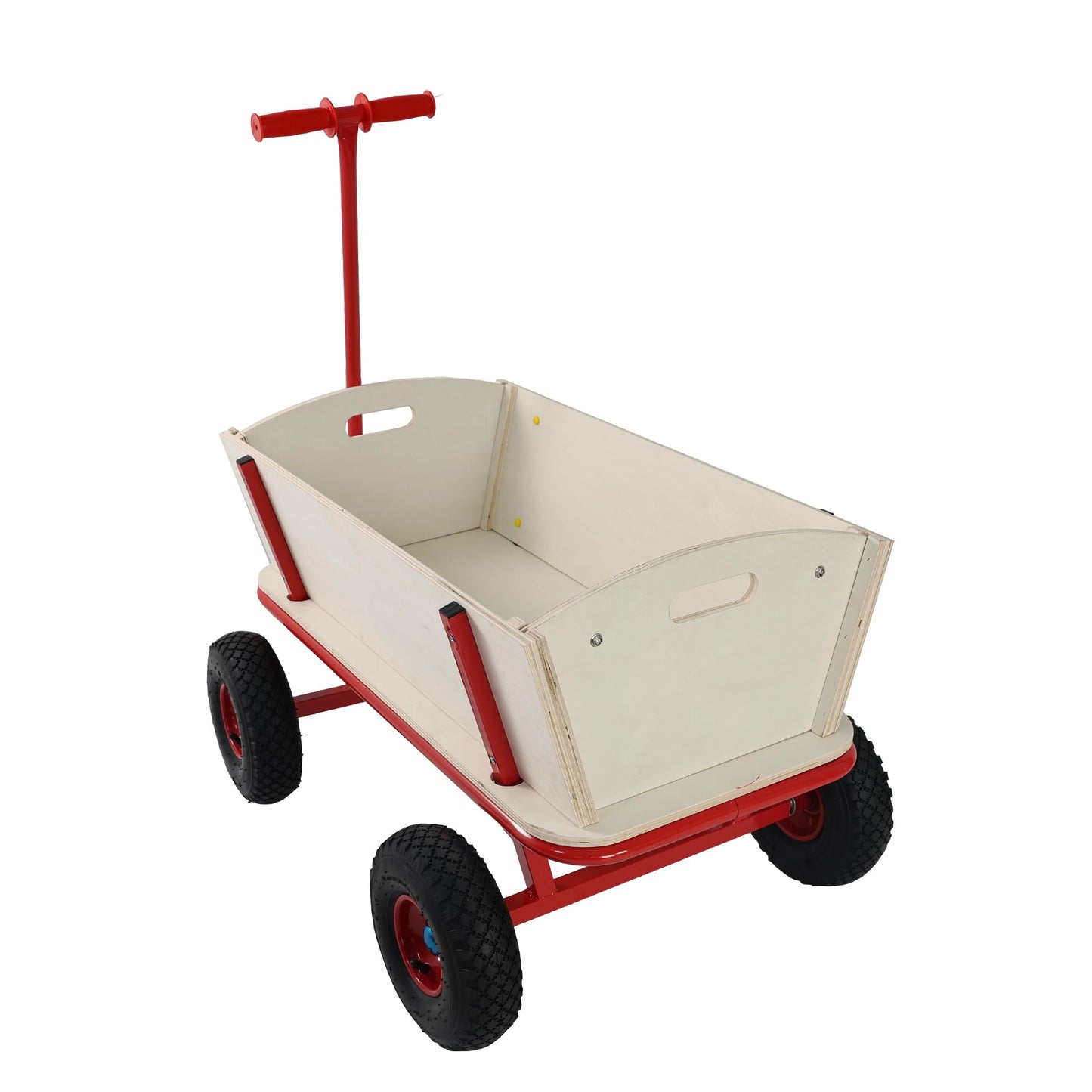VISRACK All-Terrain Stroller - Removable Wooden Panels, Foldable, Red & White, Model: vedvf3 - Ideal for Kids' Halloween Adventures
