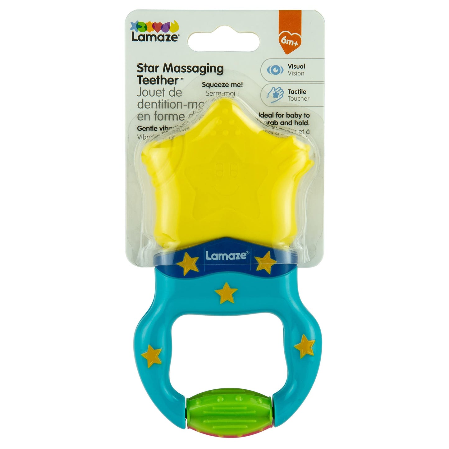 Lamaze Massaging Action Teether - Silicone, Multi - 1 Count (Pack of 1) - Model Y1479