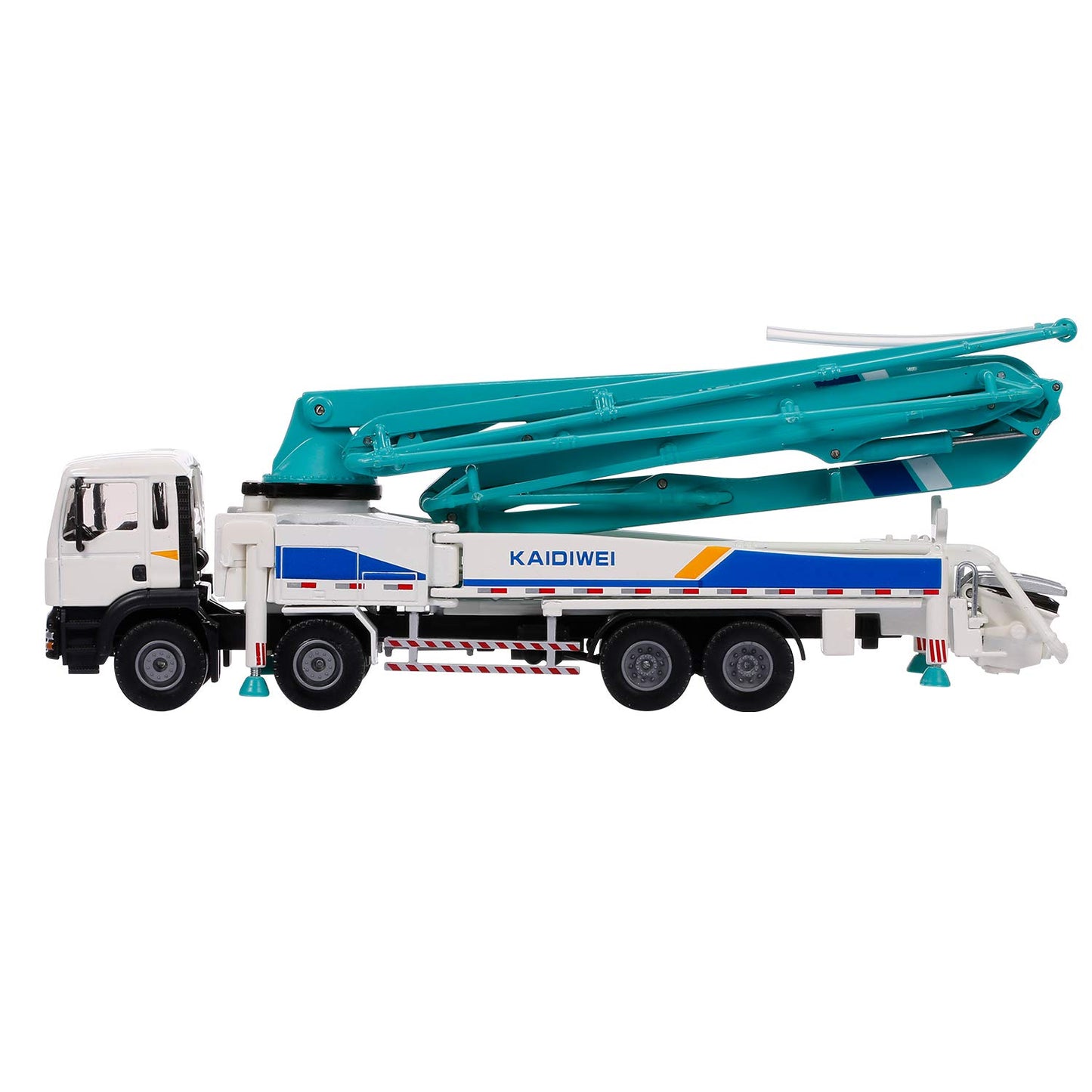 GoolRC 1:55 Scale Concrete Pump Truck - Diecast Model, Multicolour, Engineering Machine Gift for Kids
