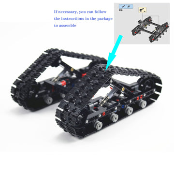 Technical Chain Wheel Part Track System Tank Tracks Compatible with All Major Brands, MOC Parts Tracks for Tanks Toy DIY Accesso