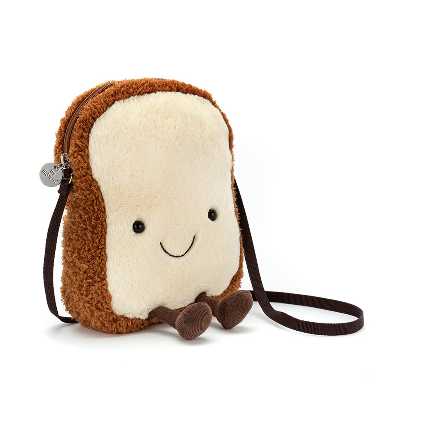 Jellycat Amuseables Toast Plush Bag, 9 Inches - Crossbody And Shoulder Purse - Fun And Unique Handbag