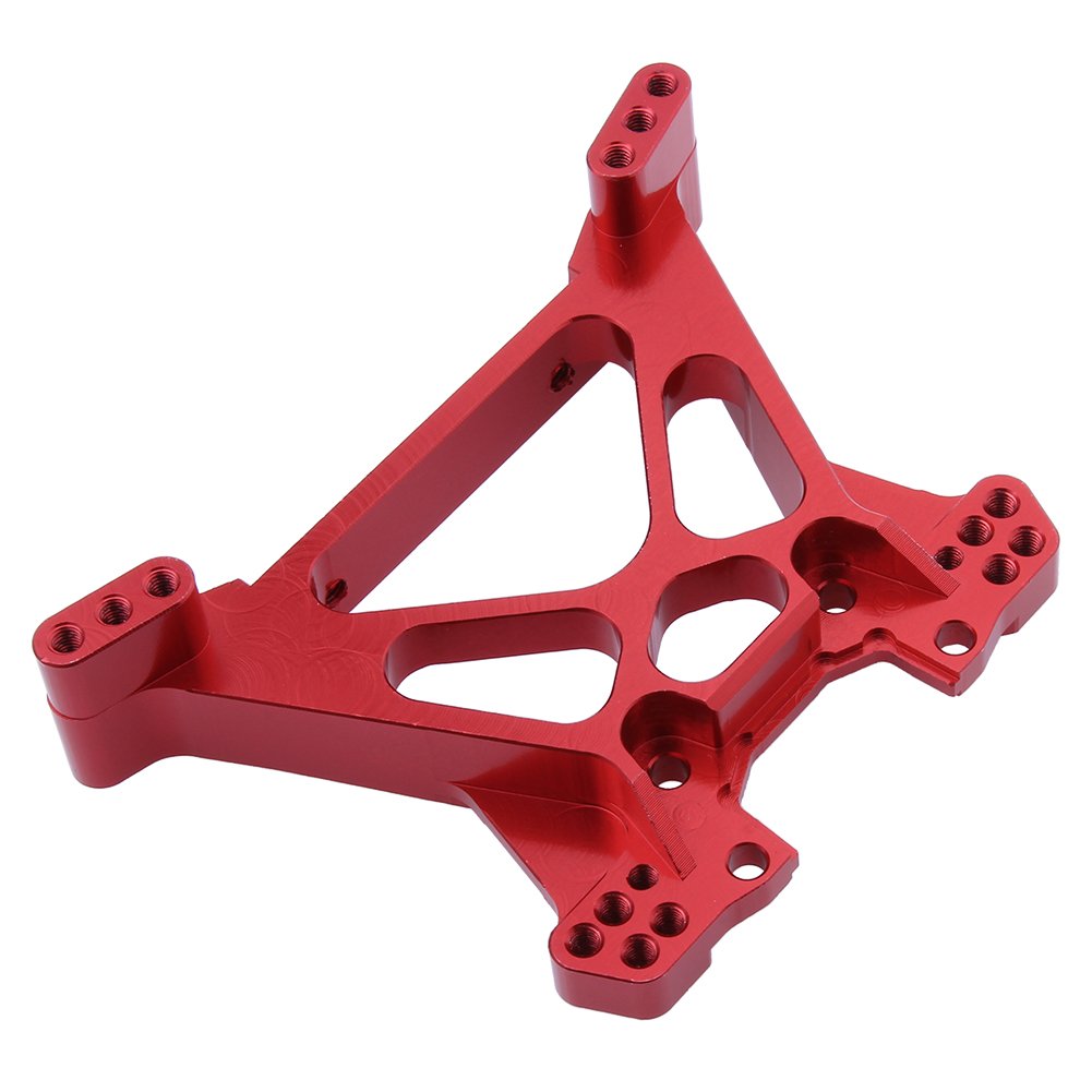 HobbyPark Aluminum Rear Shock Tower for Traxxas 1/10 Slash 4x4 4wd Upgrade Replacement of 6838 Hop Up Parts Red