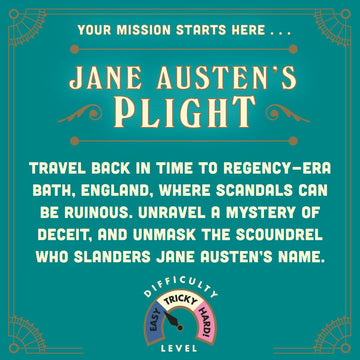 Ridley's Escape Room Game: Timescape - Jane Austen Edition, 1+ Players, Ages 12+, 90 Min Playtime, Re-Playable & Giftable