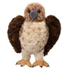 Douglas Red-Tailed Hawk Plush Stuffed Animal - 9" Tall, Brown/Cream/Tan Fur, Model 3759