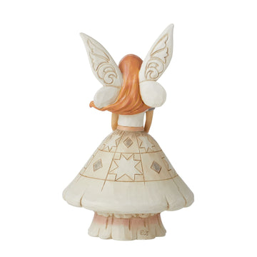 Enesco Jim Shore Woodland Fairy Mushroom Skirt Figurine, 6.75In H
