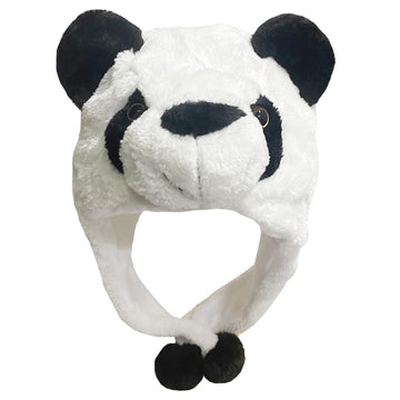 GADMEXILY Plush Panda Animal Hat for Halloween Christmas,Cozy Funny Hats Novelty Party Cap for Kids Girls Boys - One Size (Panda