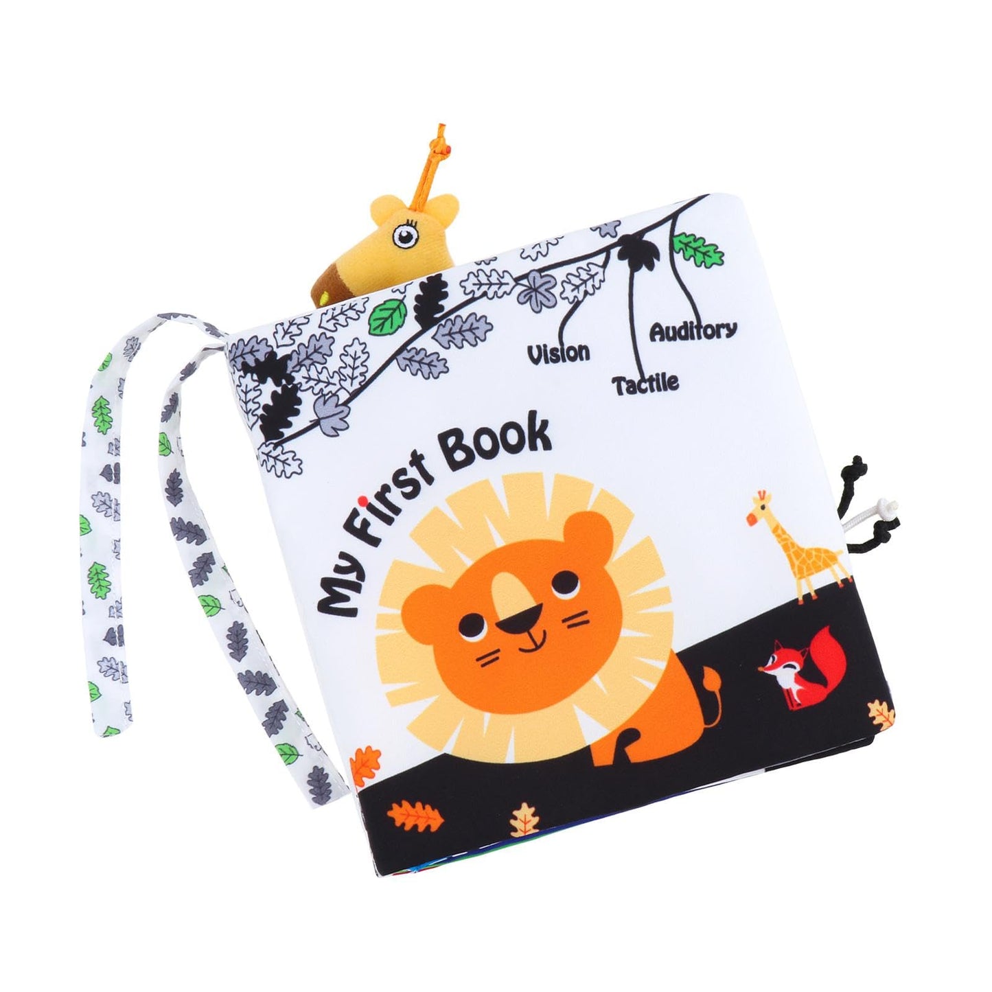 Trendivibe Soft Activity Baby Book Crinkle Cloth Books For Boys Children Infants Lion| Baby Learning Toy | Infant Activity Toy |