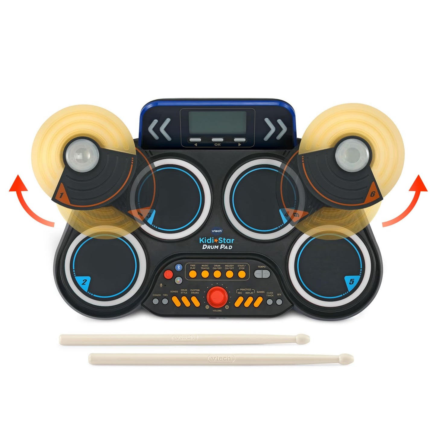 Vtech Kidi Star Drum Pad, Black
