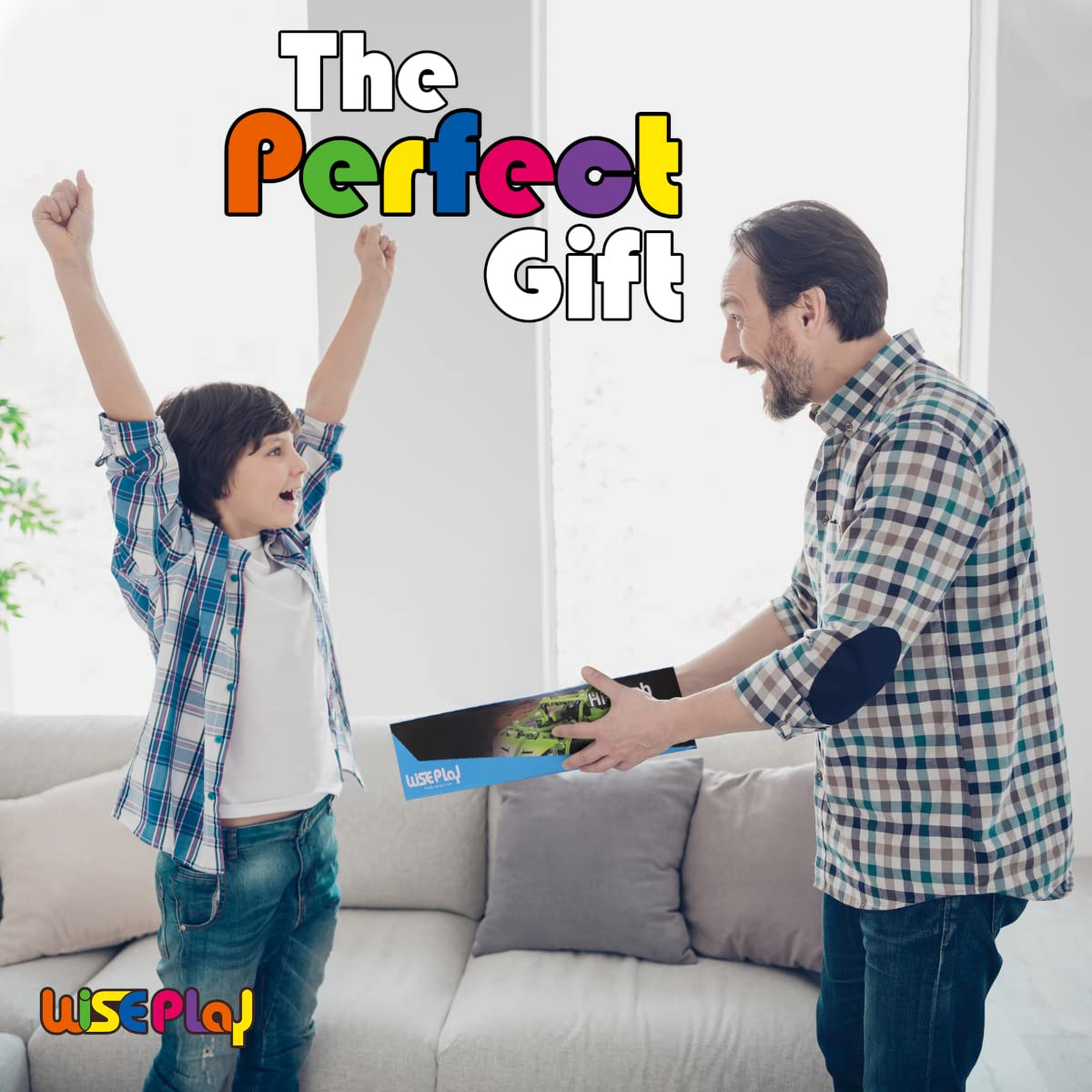 WISEPLAY Remote Control Car Building Kit, 453PCS STEM Toy for Kids 8-10, Green Arrow - Perfect Gift for Boys & Girls