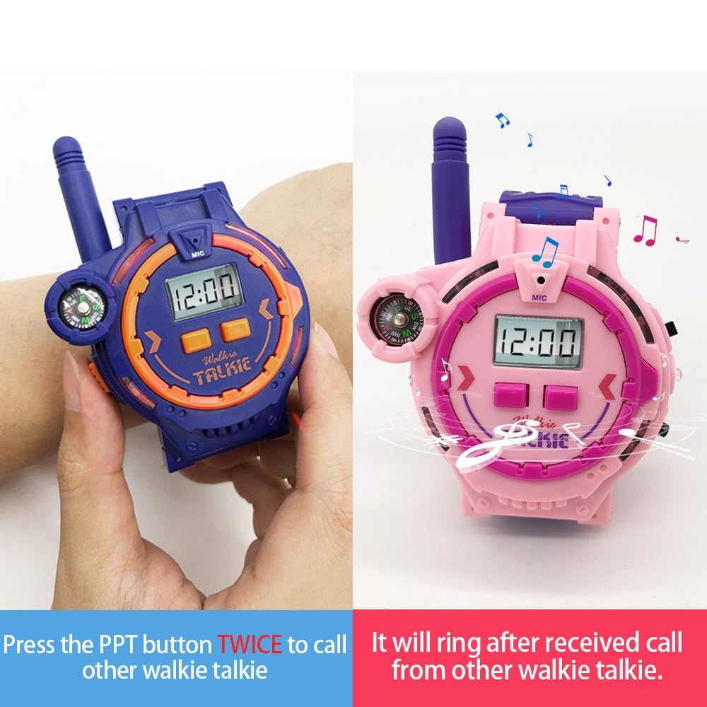 Gantan Rechargeable Walkie Talkie For Kids Two-Way Radio Walky Talky With Flashlight Children Outdoor Game Interphone Toy Game A