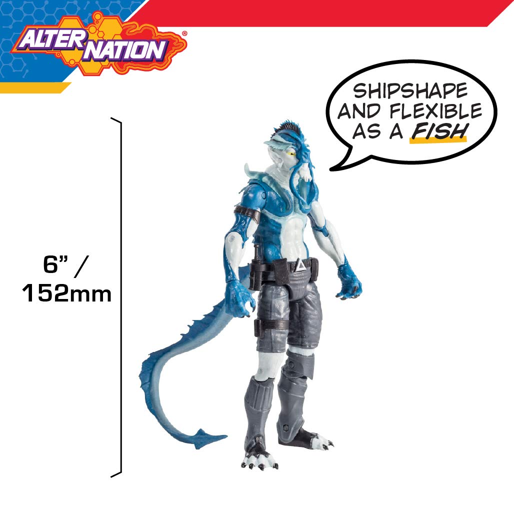 Alter Nation El Ray Human Stingray Electric Eel Hybrid Web Cartoon Dark Horse Comics Graphic Novel Action Figure With Lightni