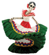Day Of The Dead Dancing Senorita (H: 5.5'' X L: 6'' X W: 4.5'' & 2.25 Lbs)