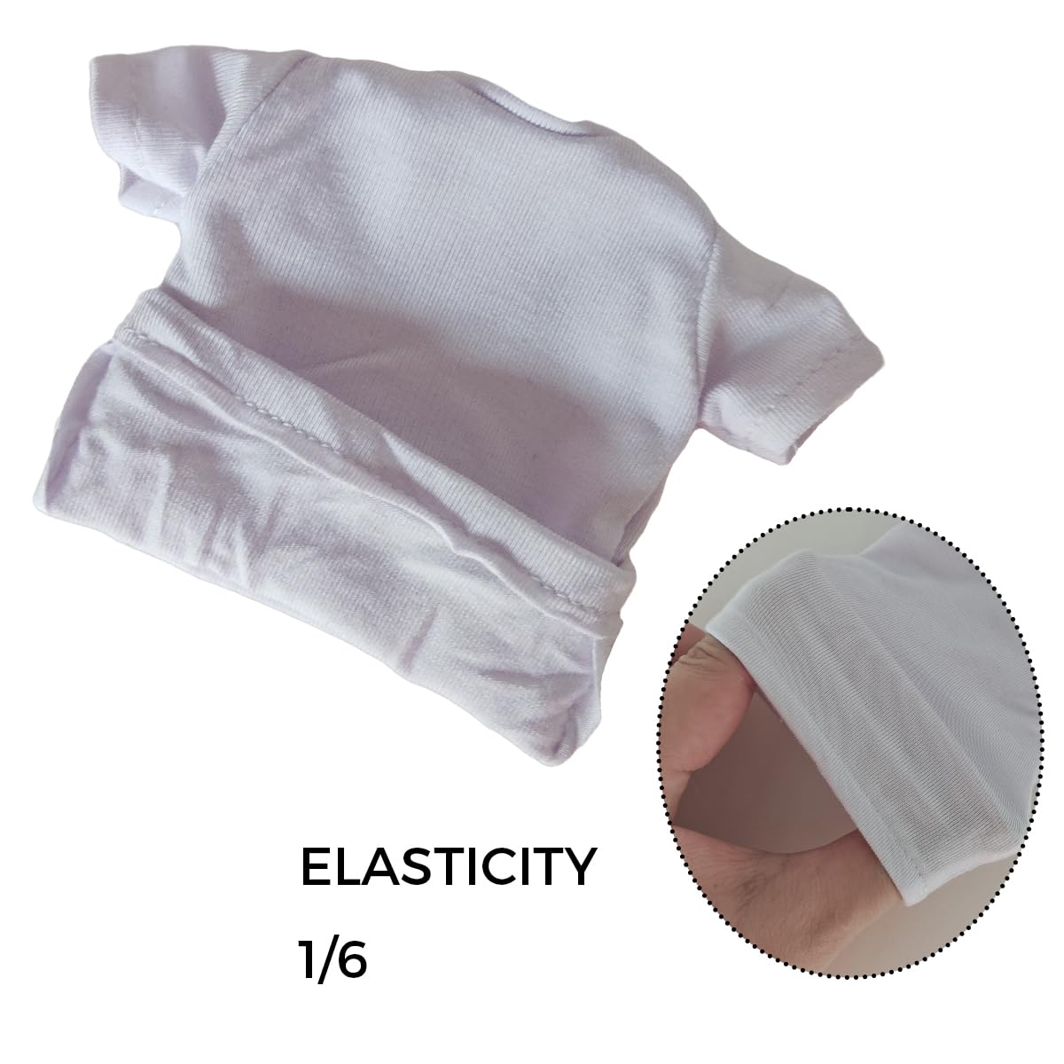 Panchitalk 1/6 Scale Custom T-Shirt Top Model For 12 Male And Female Action Figure Body (White)